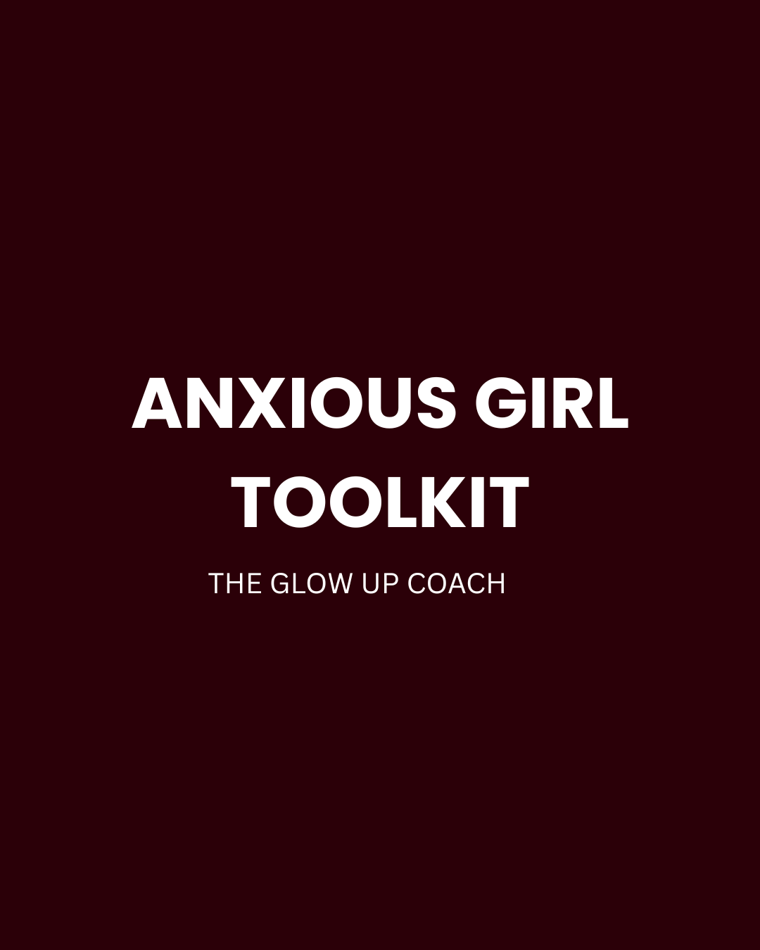 The Anxious Girl's Toolkit cover